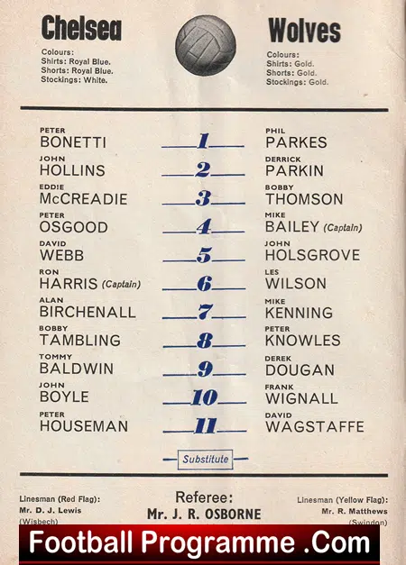 Chelsea v Wolves 1968 - Image 3