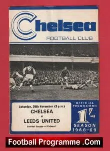 Chelsea v Leeds United 1968