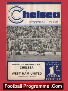 Chelsea v West Ham United 1968