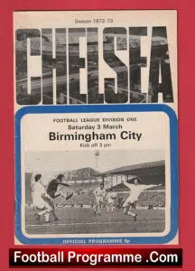 Chelsea v Birmingham City 1973