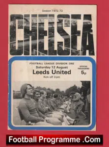 Chelsea v Leeds United 1972