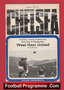 Chelsea v West Ham United 1972