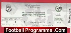 Maccabi Haifa v Liverpool 2006 – Football Ticket Israel