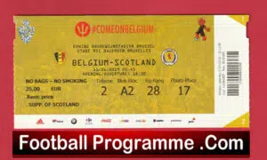Belgium v Scotland 2019 – Football Ticket