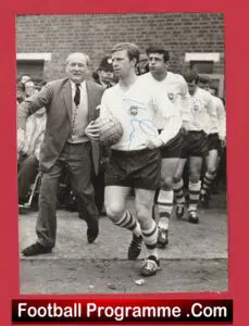 Preston North End Brian Lawton + Brian Godfrey Signed Press Photograph 1964