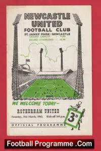 Newcastle United v Rotherham United 1962