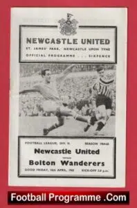 Newcastle United v Bolton Wanderers 1965