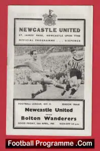 Newcastle United v Bolton Wanderers 1965