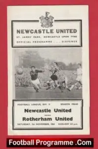 Newcastle United v Rotherham United 1964