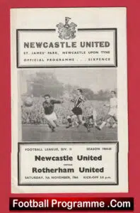 Newcastle United v Rotherham United 1964