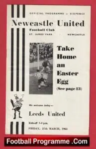 Newcastle United v Leeds United 1964