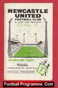 Newcastle United v Walsall 1963