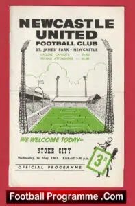 Newcastle United v Stoke City 1963