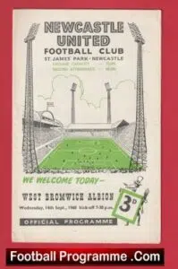 Newcastle United v WBA 1960