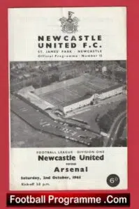 Newcastle United v Arsenal 1965