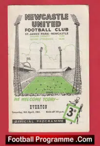 Newcastle United v Everton 1961