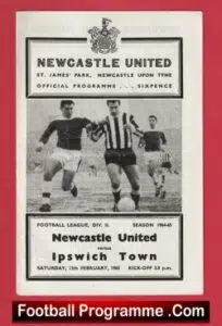 Newcastle United v Ipswich Town 1965