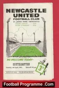 Newcastle United v Southampton 1963