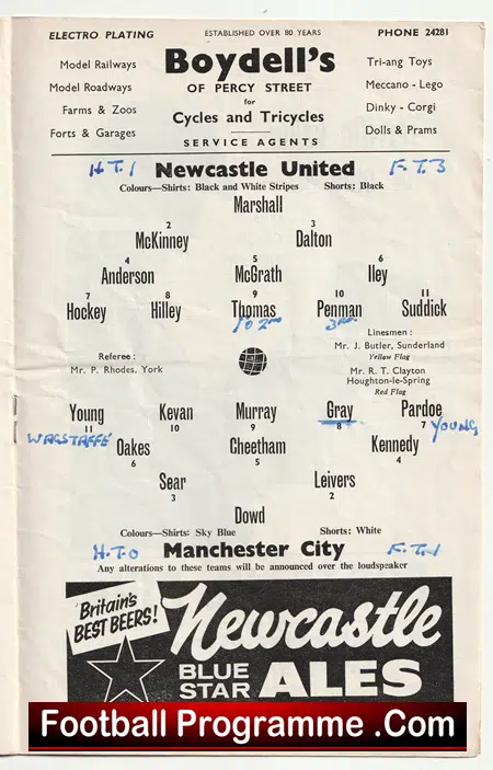 Newcastle United v Manchester City 1963 - Image 3