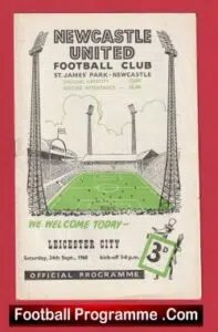 Newcastle United v Leicester City 1960