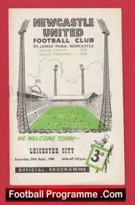 Newcastle United v Leicester City 1960