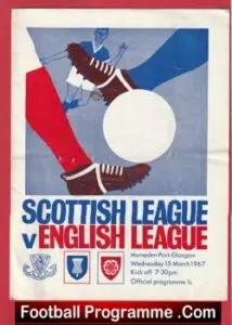 Scotland League v England League 1967 – Hampden Park Alex Ferguson