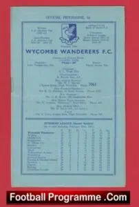Wycombe Wanderers v Ilford 1957 – FA Amateur Cup Replay