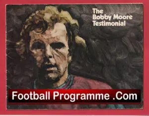 Bobby Moore Benefit Game Testimonial West Ham United 1970