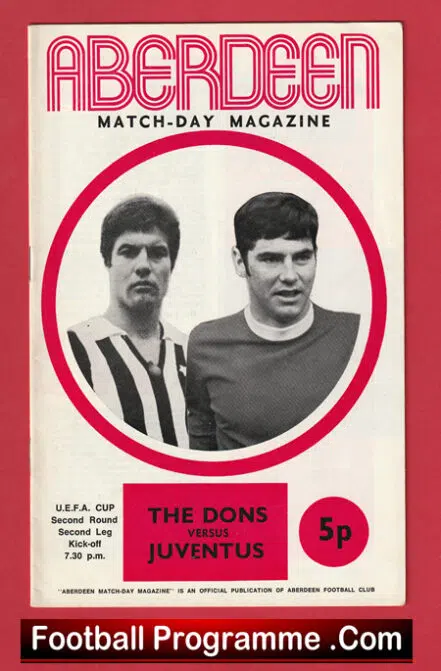 Aberdeen v Juventus 1971 – UEFA Cup 2nd Leg