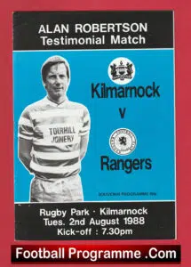 Alan Robertson Testimonial Benefit Match Kilmarnock 1988
