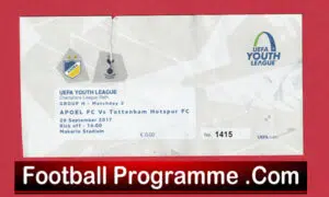 Apoel v Tottenham 2017 – Youth Ticket Cyprus