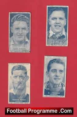 Arsenal Autograph Signed Picture Cards 1948