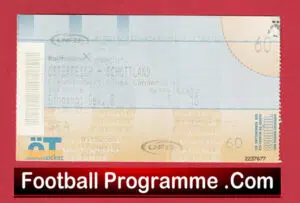 Austria v Scotland 2005 – Football Ticket