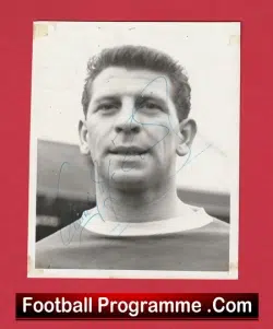 Blackburn Rovers Andy McEvoy Signed Press Photograph 1964