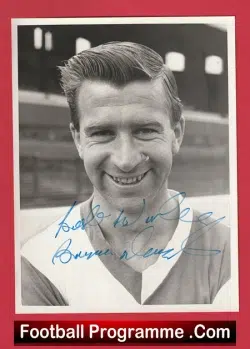 Blackburn Rovers Brian Douglas Signed Press Photograph 1965
