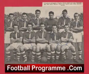 Charlton Athletic Football Club Multi Autographed Signed Team Picture 1950s