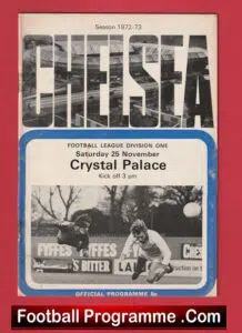 Chelsea v Crystal Palace 1972