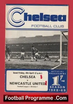 Chelsea v Newcastle United 1969