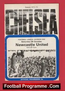 Chelsea v Newcastle United 1972