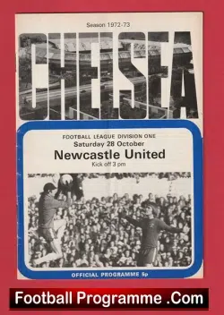 Chelsea v Newcastle United 1972
