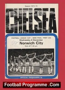 Chelsea v Norwich City 1972 – Semi Final
