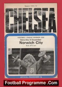 Chelsea v Norwich City 1972