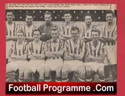 Colchester United Football Club Multi Autographed Signed Team Picture 1950’s