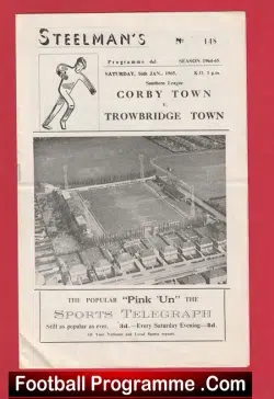 Corby Town v Trowbridge Town 1965