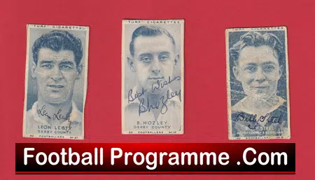 Derby County Autograph Signed Picture Cards 1948 - Image 2