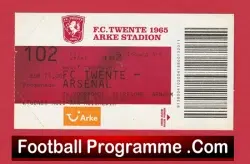 FC Twente v Arsenal 2008 – Ticket Holland Dutch