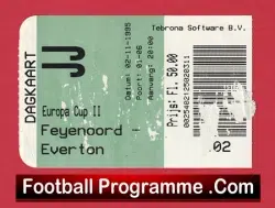 Feyenoord v Everton 1995 – Football Ticket Holland