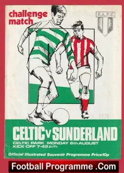 Glasgow Celtic v Sunderland 1973 – Challenge Game Scotland