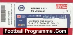 Hertha BSC v Liverpool 2008 – Football Ticket Berlin