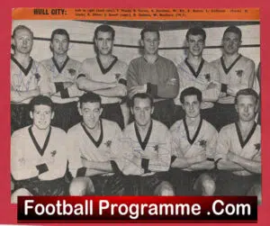 Hull City Football Club Multi Autographed Signed Team Picture 1950’s